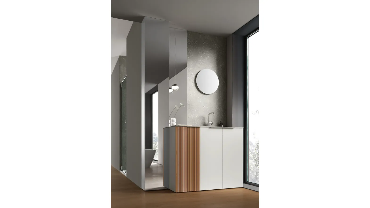 Mobile da Bagno Pollock Trame 95 di Arcom