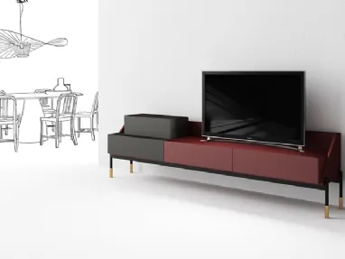 Mobile Porta Tv Banko TV di Minotti Italia