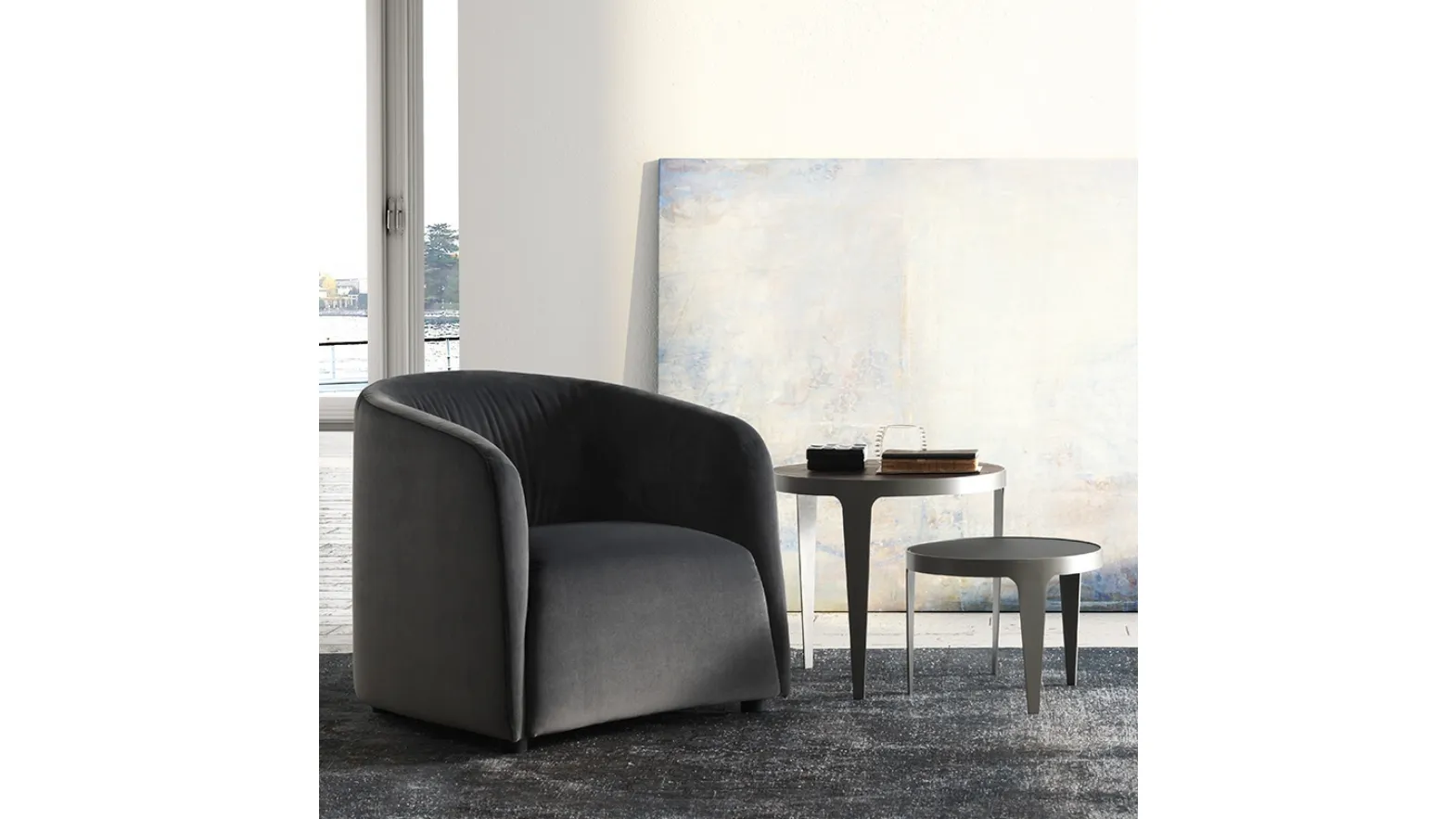 Poltroncina in tessuto Logos di Natuzzi