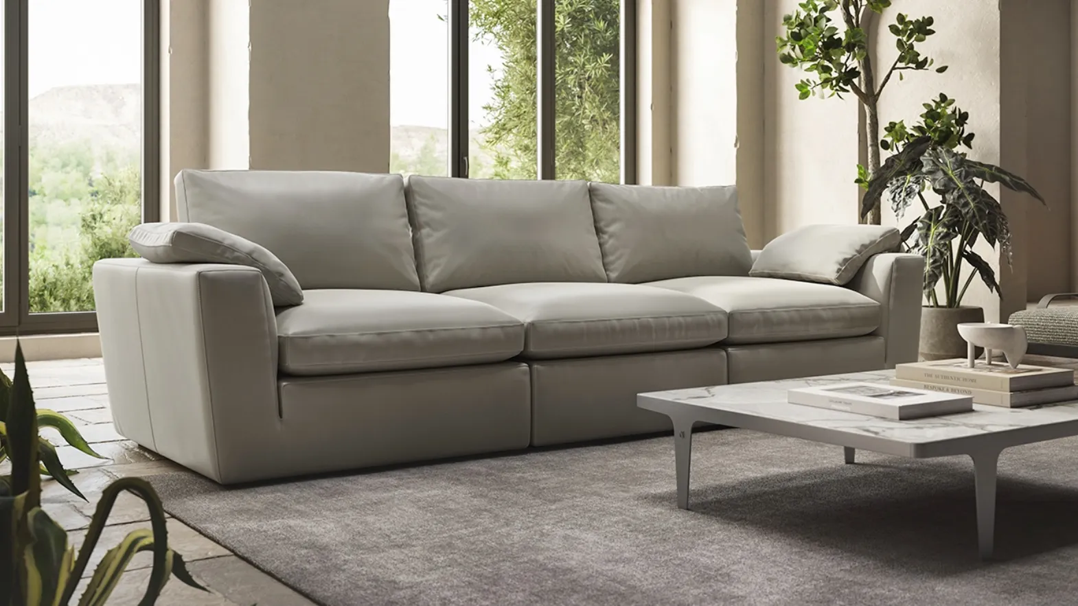 Divano lineare Semplice di Natuzzi